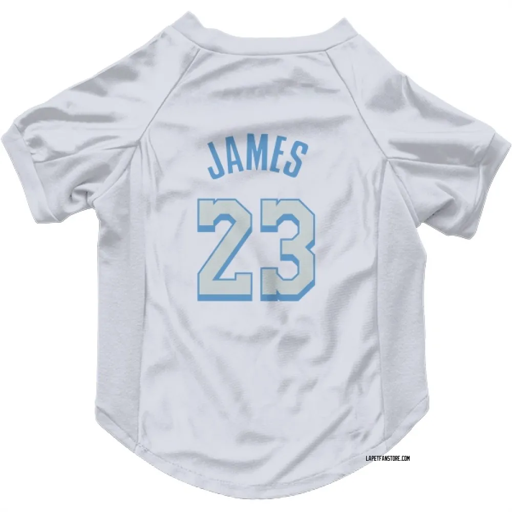 Los Angeles Lakers LeBron James White Pet Jersey for Dog & Cat