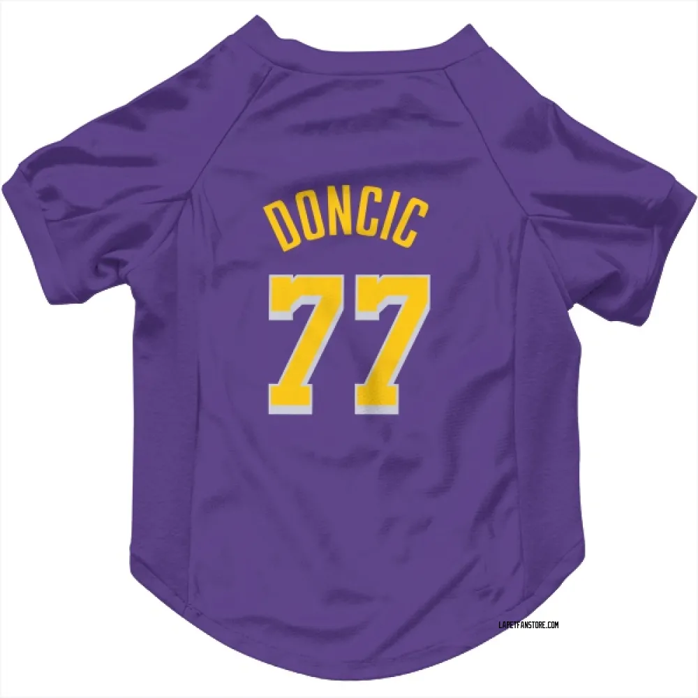 Los Angeles Lakers Luka Doncic Purple Pet Jersey for Dog & Cat