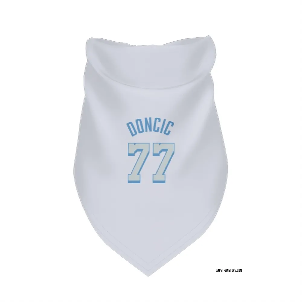 Los Angeles Lakers Luka Doncic White Pet Bandana for Dog & Cat