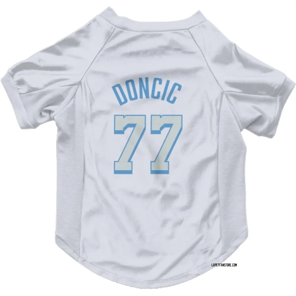 Los Angeles Lakers Luka Doncic White Pet Jersey for Dog & Cat