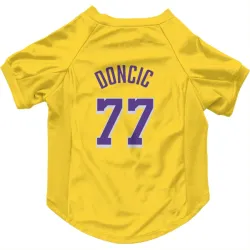 Los Angeles Lakers Luka Doncic Yellow Pet Jersey for Dog & Cat
