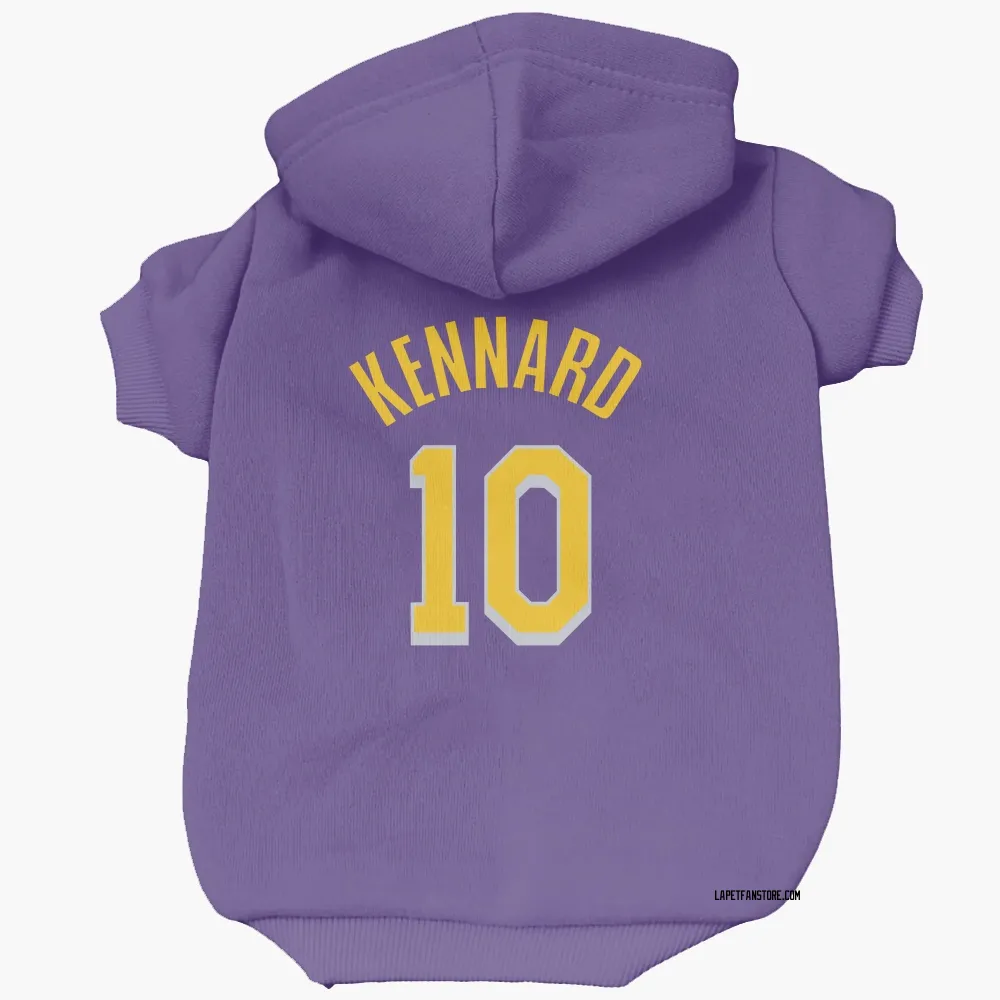 Los Angeles Lakers Luke Kennard Purple Pet Hoodie for Dog & Cat