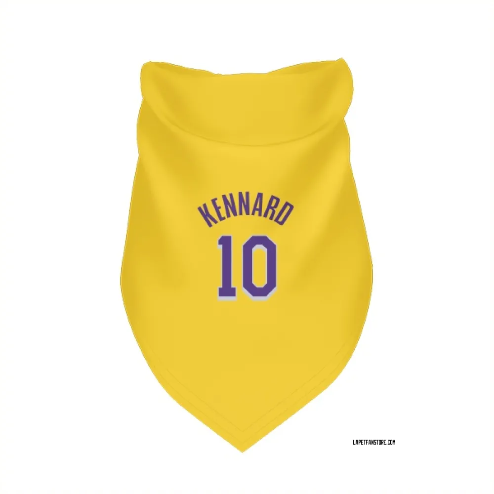 Los Angeles Lakers Luke Kennard Yellow Pet Bandana for Dog & Cat