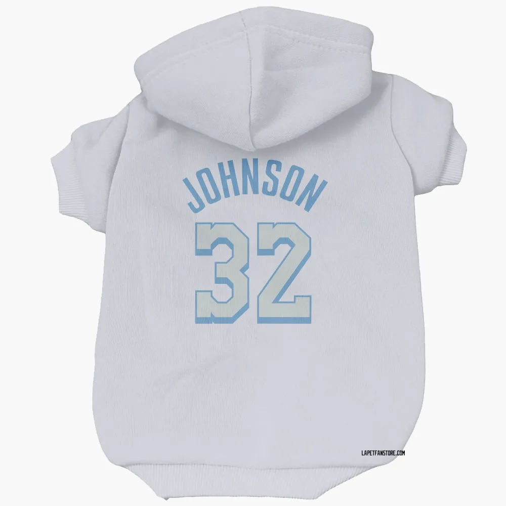 Los Angeles Lakers Magic Johnson White Pet Hoodie for Dog & Cat