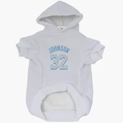 Los Angeles Lakers Magic Johnson White Pet Hoodie for Dog & Cat