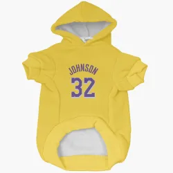 Los Angeles Lakers Magic Johnson Yellow Pet Hoodie for Dog & Cat