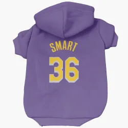 Los Angeles Lakers Marcus Smart Purple Pet Hoodie for Dog & Cat
