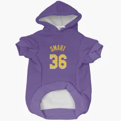 Los Angeles Lakers Marcus Smart Purple Pet Hoodie for Dog & Cat