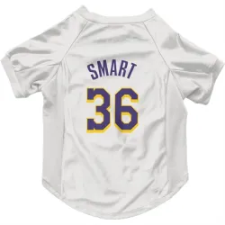 Los Angeles Lakers Marcus Smart White Purple Pet Jersey for Dog & Cat