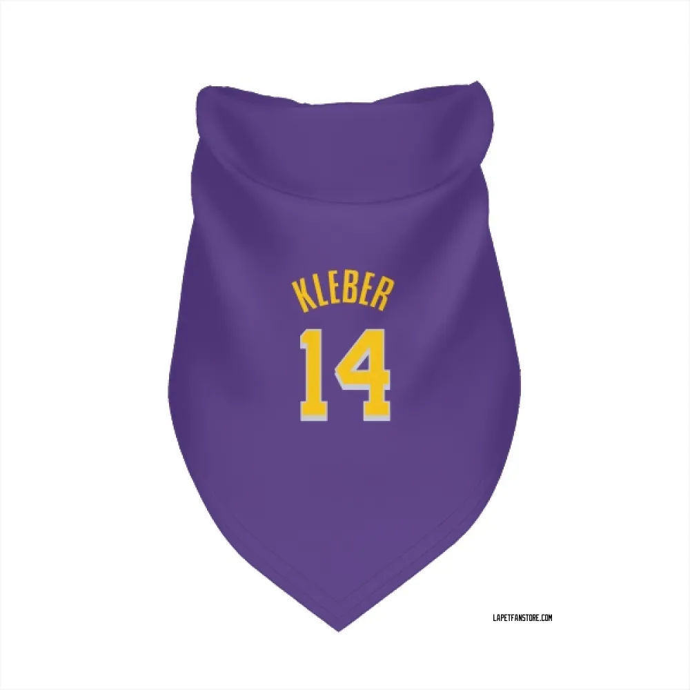 Los Angeles Lakers Maxi Kleber Purple Pet Bandana for Dog & Cat