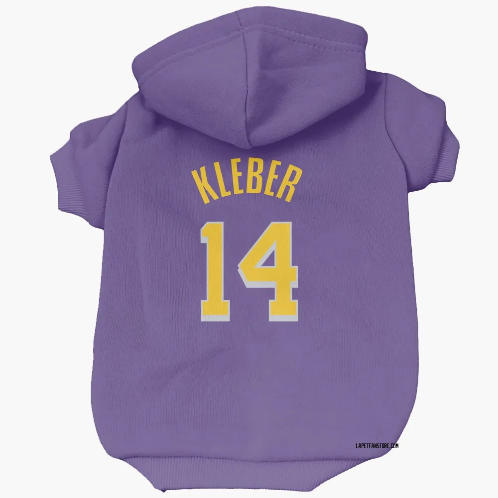 Los Angeles Lakers Maxi Kleber Purple Pet Hoodie for Dog & Cat