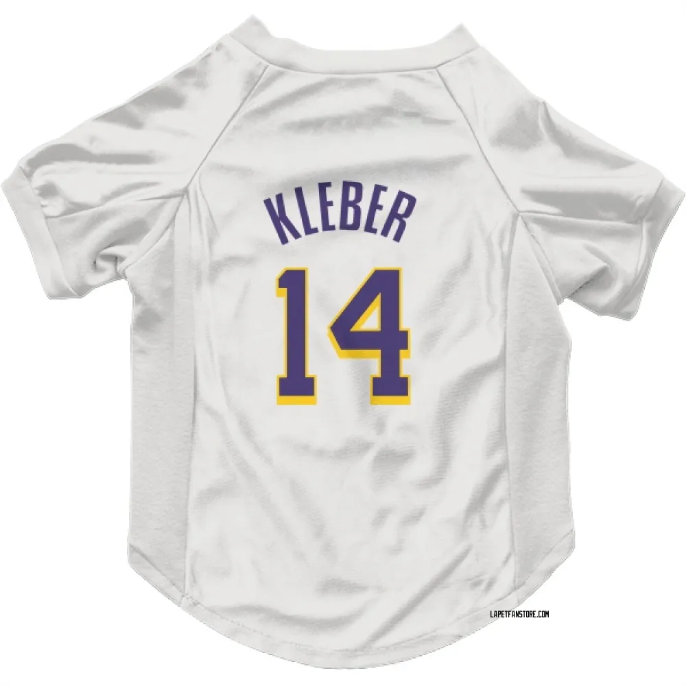 Los Angeles Lakers Maxi Kleber White Purple Pet Jersey for Dog & Cat