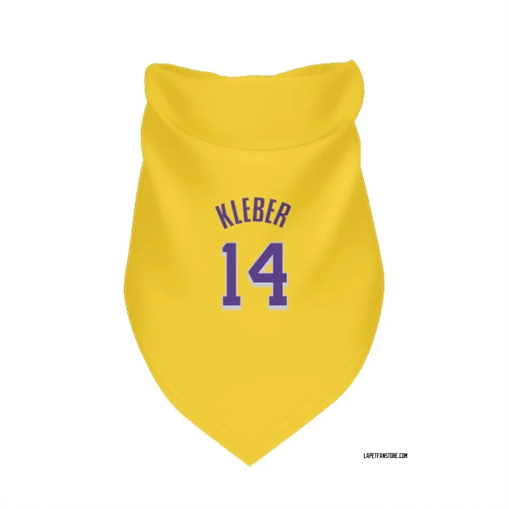 Los Angeles Lakers Maxi Kleber Yellow Pet Bandana for Dog & Cat