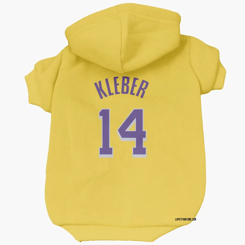 Los Angeles Lakers Maxi Kleber Yellow Pet Hoodie for Dog & Cat