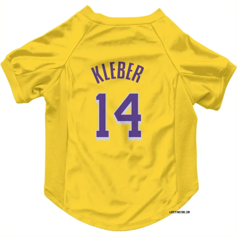 Los Angeles Lakers Maxi Kleber Yellow Pet Jersey for Dog & Cat