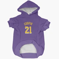 Los Angeles Lakers Michael Cooper Purple Pet Hoodie for Dog & Cat