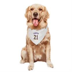 Los Angeles Lakers Michael Cooper White Purple Pet Bandana for Dog & Cat