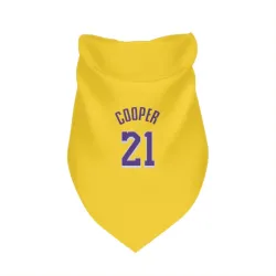 Los Angeles Lakers Michael Cooper Yellow Pet Bandana for Dog & Cat