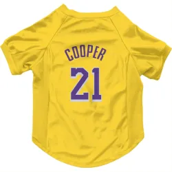 Los Angeles Lakers Michael Cooper Yellow Pet Jersey for Dog & Cat