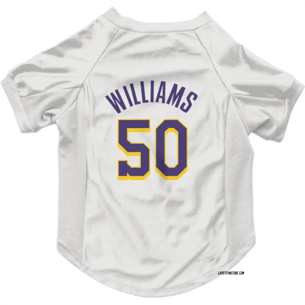 Los Angeles Lakers Nate Williams White Purple Pet Jersey for Dog & Cat