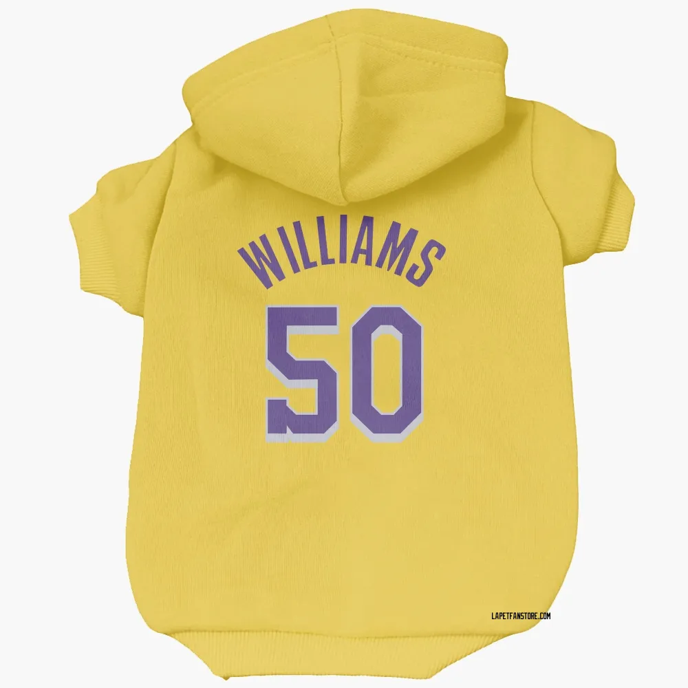Los Angeles Lakers Nate Williams Yellow Pet Hoodie for Dog & Cat