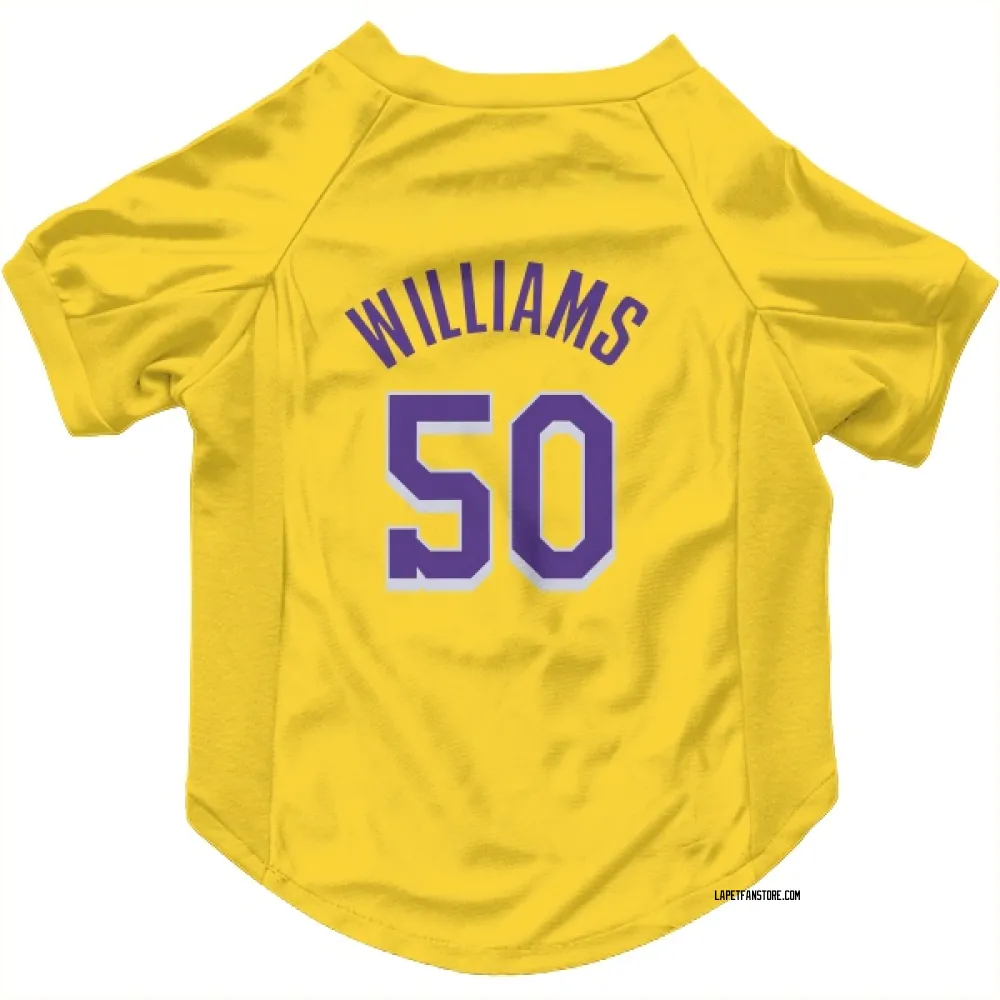 Los Angeles Lakers Nate Williams Yellow Pet Jersey for Dog & Cat