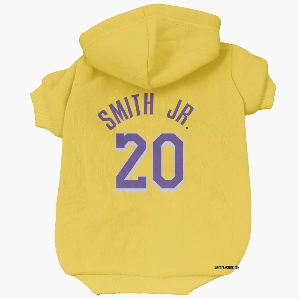 Los Angeles Lakers Nick Smith Jr. Yellow Pet Hoodie for Dog & Cat