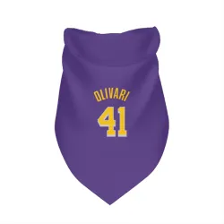 Los Angeles Lakers Quincy Olivari Purple Pet Bandana for Dog & Cat