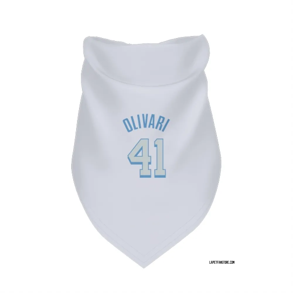 Los Angeles Lakers Quincy Olivari White Pet Bandana for Dog & Cat