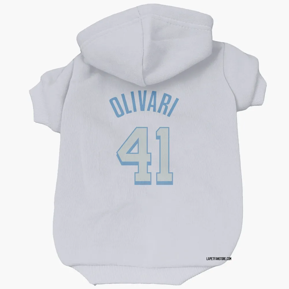 Los Angeles Lakers Quincy Olivari White Pet Hoodie for Dog & Cat