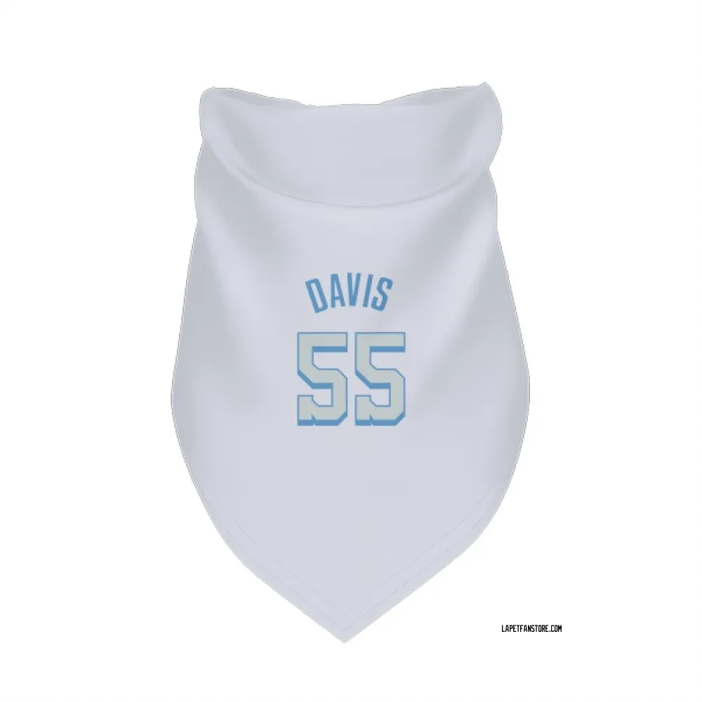 Los Angeles Lakers RJ Davis White Pet Bandana for Dog & Cat