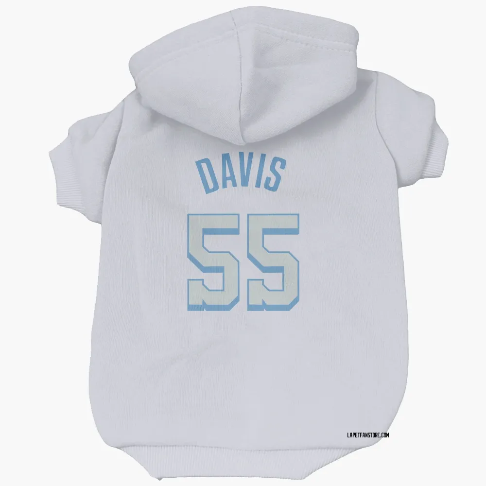 Los Angeles Lakers RJ Davis White Pet Hoodie for Dog & Cat