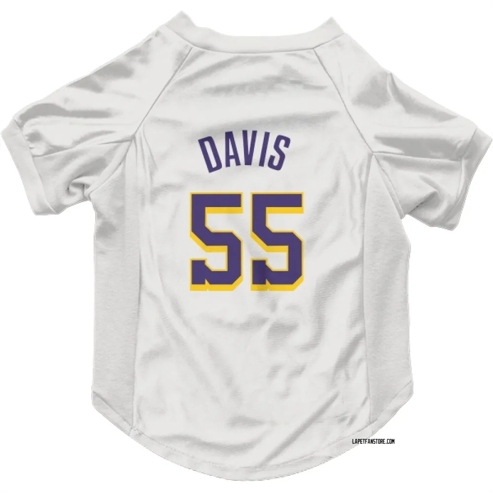 Los Angeles Lakers RJ Davis White Purple Pet Jersey for Dog & Cat