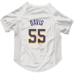 Los Angeles Lakers RJ Davis White Purple Pet Jersey for Dog & Cat