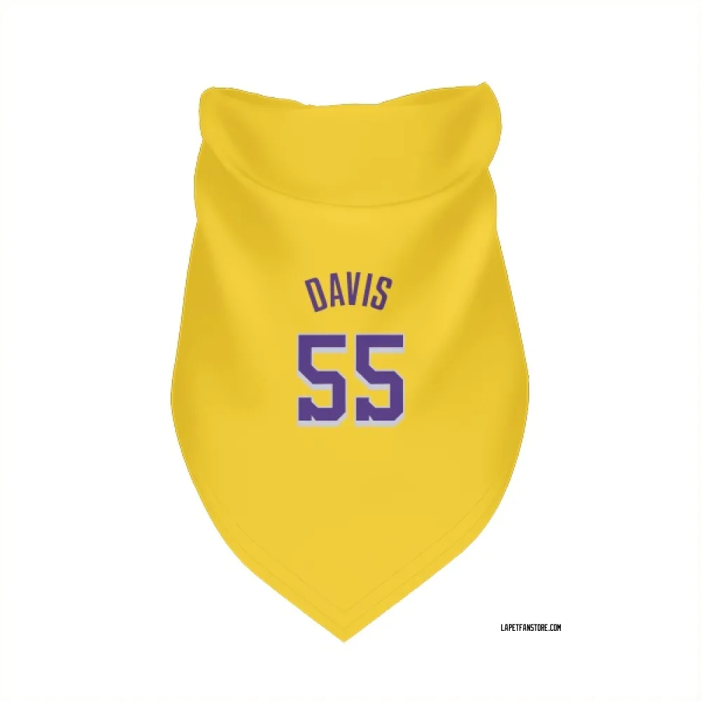 Los Angeles Lakers RJ Davis Yellow Pet Bandana for Dog & Cat