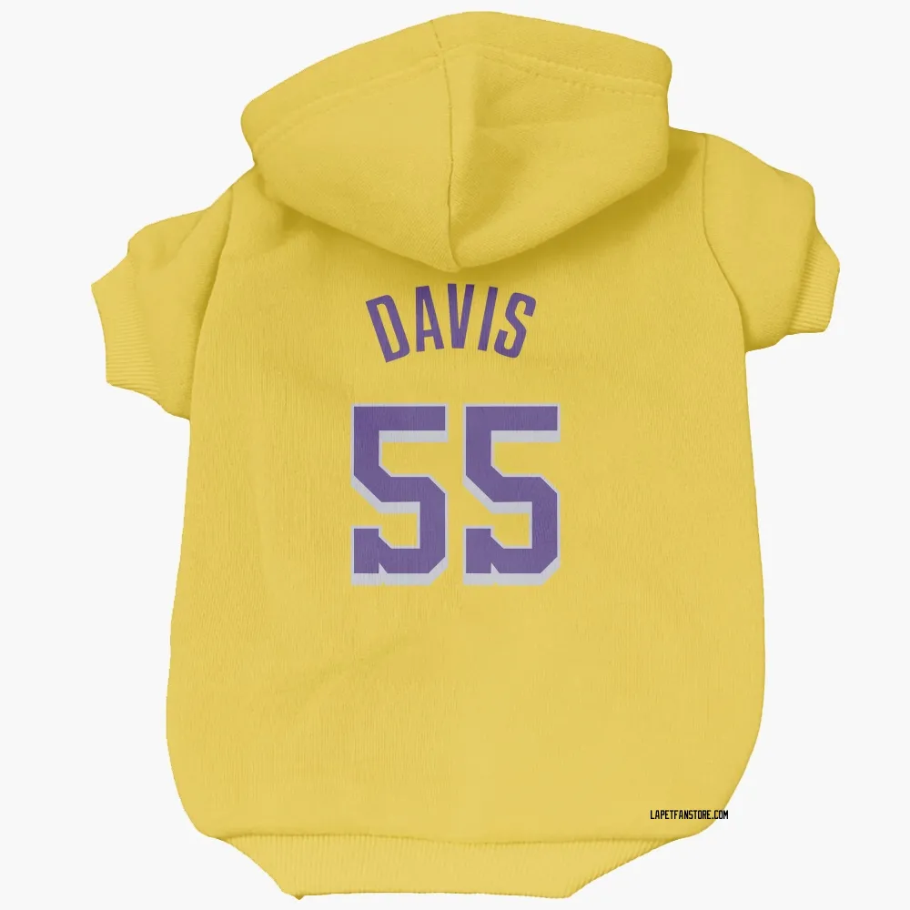 Los Angeles Lakers RJ Davis Yellow Pet Hoodie for Dog & Cat