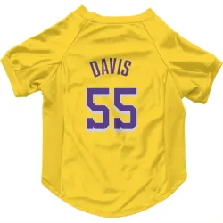 Los Angeles Lakers RJ Davis Yellow Pet Jersey for Dog & Cat
