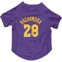 Los Angeles Lakers Rui Hachimura Purple Pet Jersey for Dog & Cat