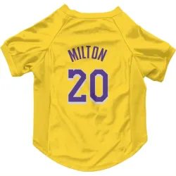 Los Angeles Lakers Shake Milton Yellow Pet Jersey for Dog & Cat
