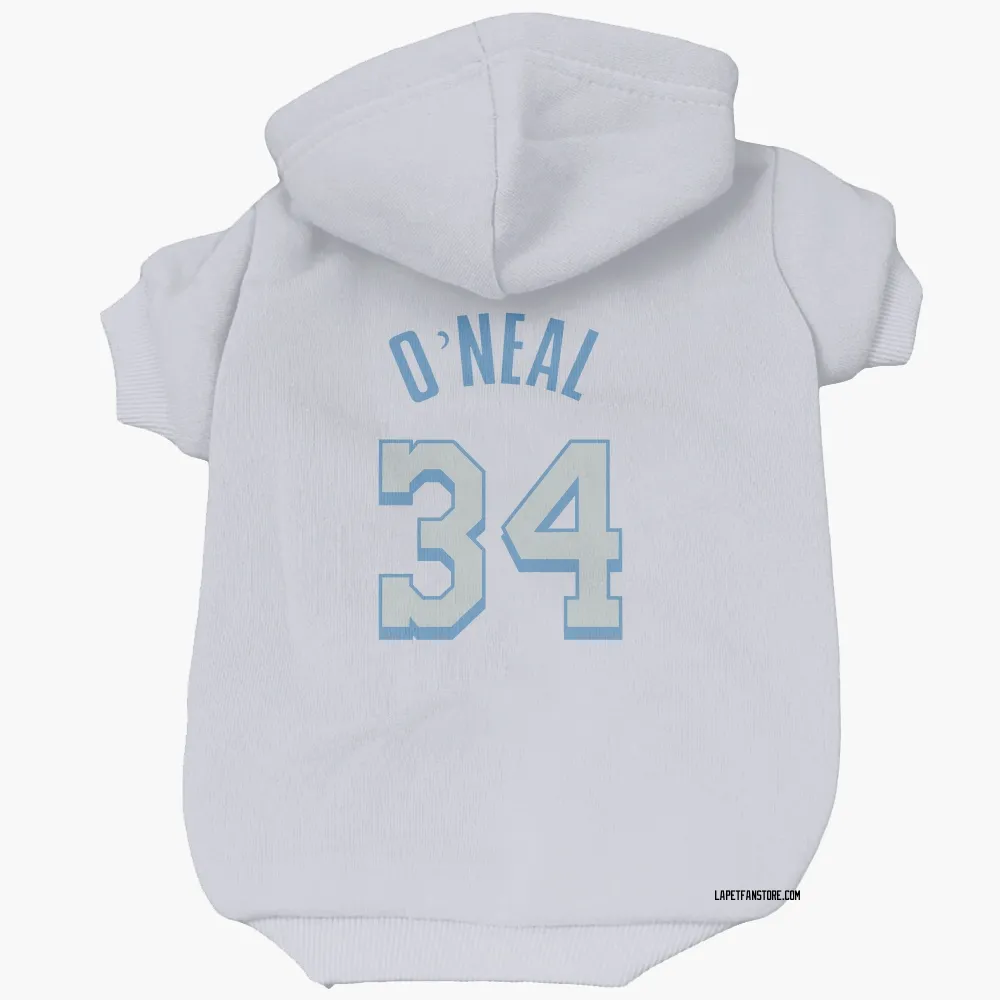 Los Angeles Lakers Shaquille O'Neal White Pet Hoodie for Dog & Cat