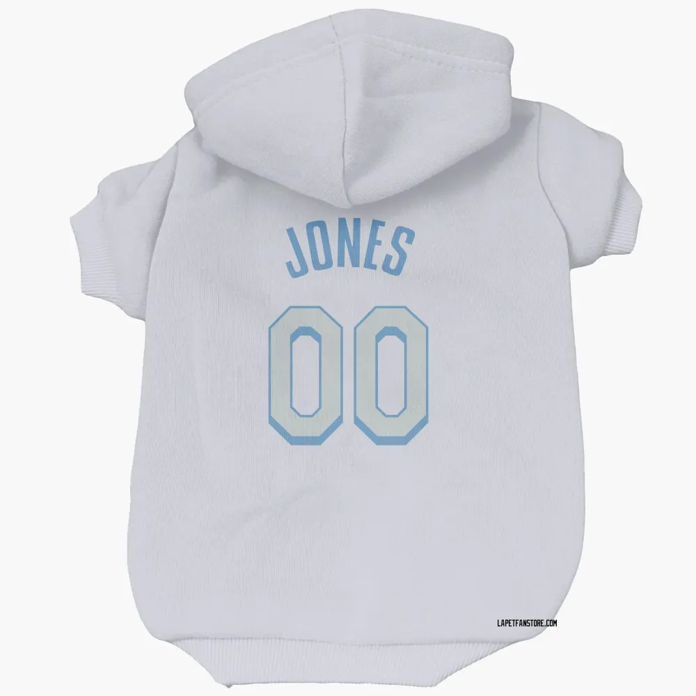 Los Angeles Lakers Tevian Jones White Pet Hoodie for Dog & Cat