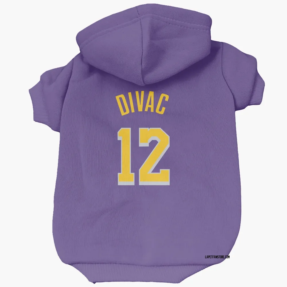 Los Angeles Lakers Vlade Divac Purple Pet Hoodie for Dog & Cat